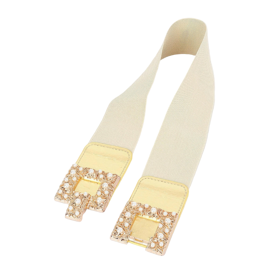 Elastic belt designed for comfortable fit and adjustable support in formal and casual wear