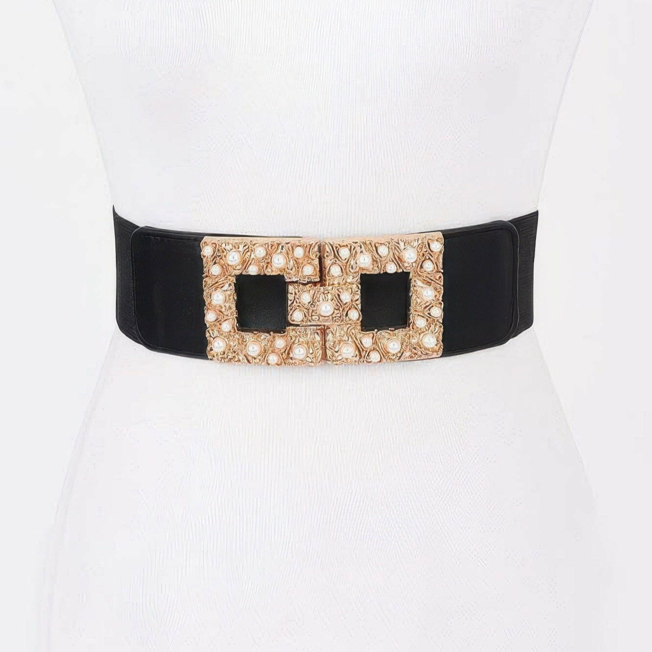 Elastic belt designed for comfortable fit and adjustable support in formal and casual wear