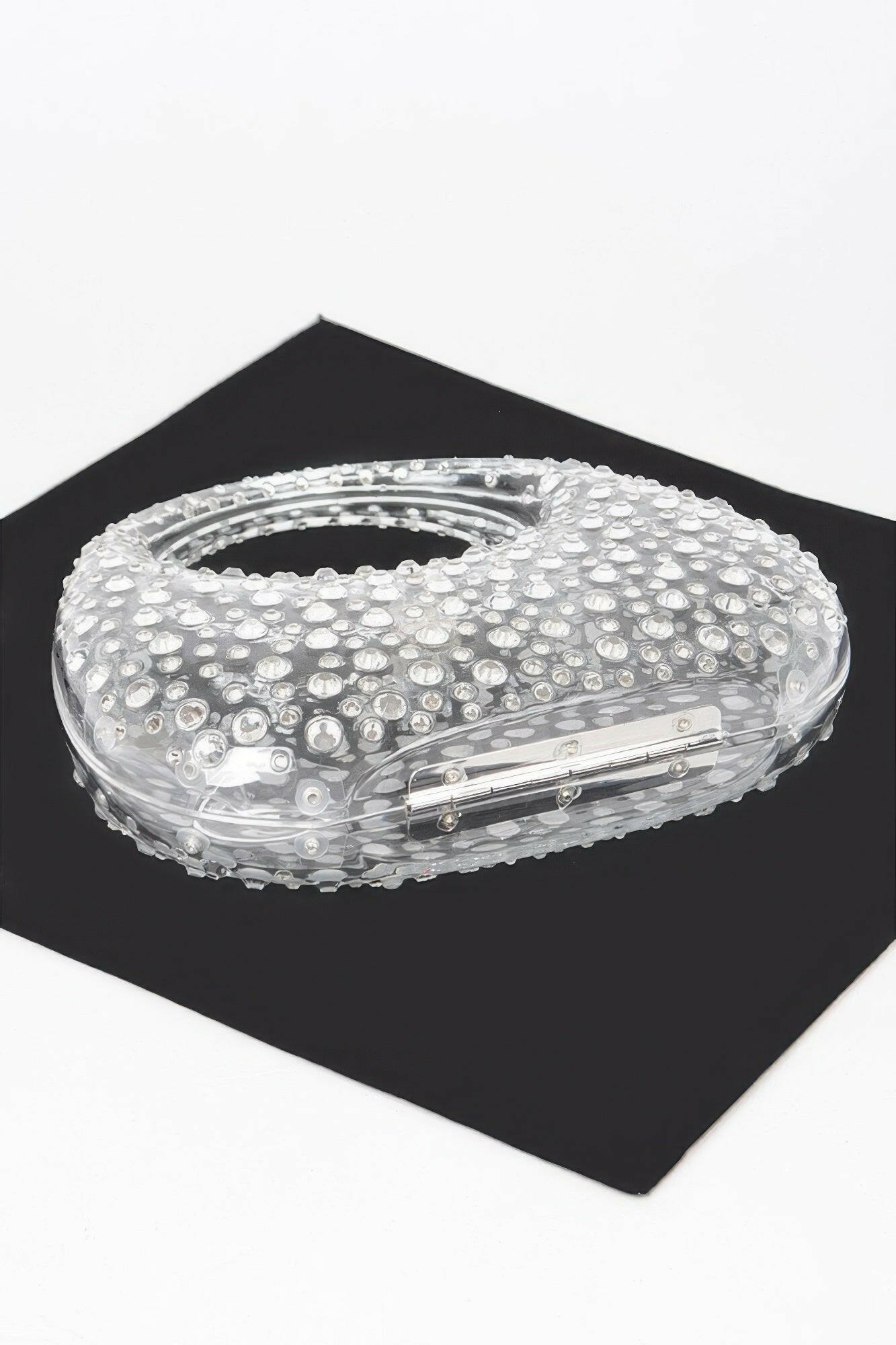 Elegant rhinestone bag showcasing sparkling details, perfect for formal events and stylish ensembles.