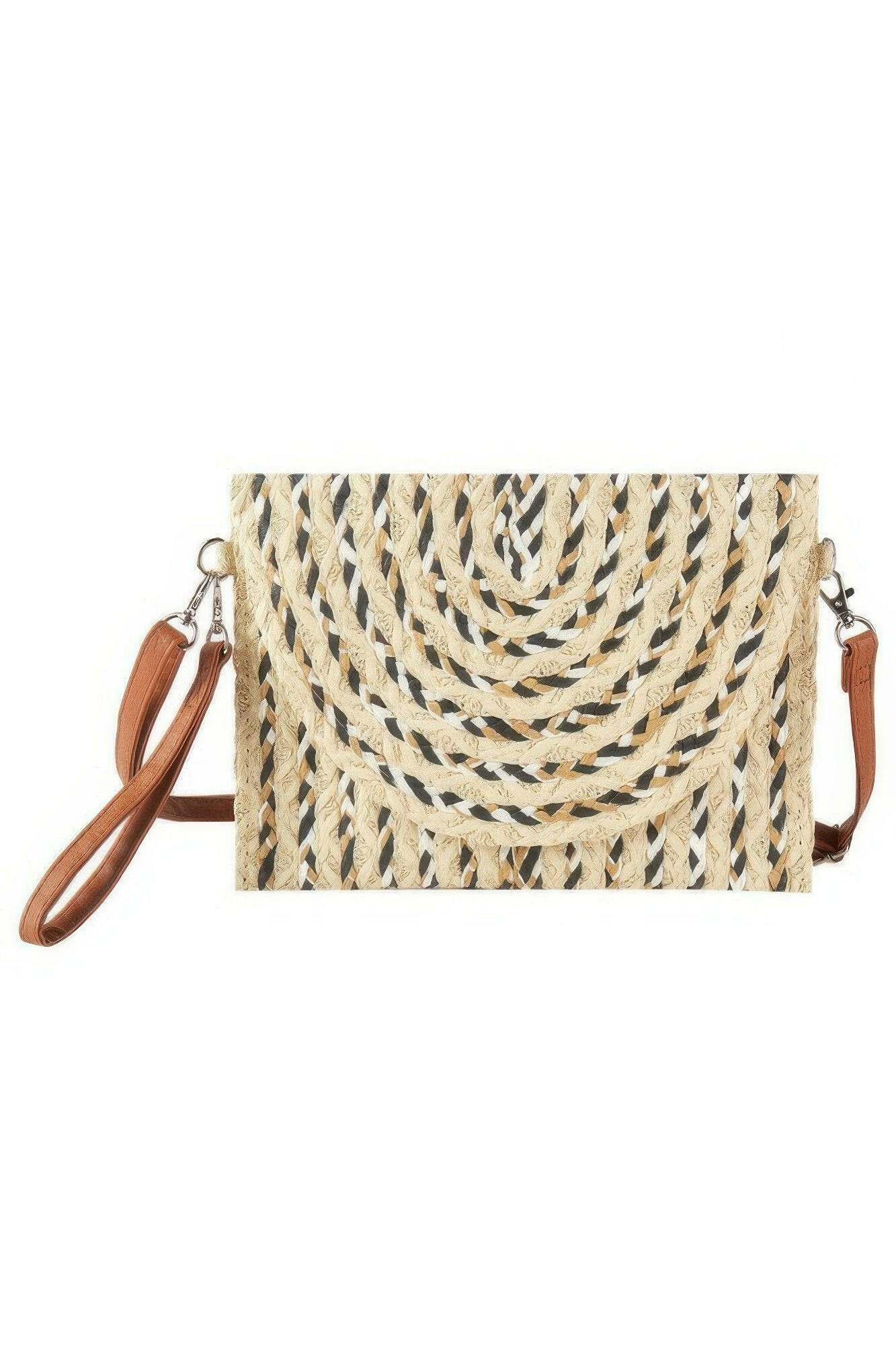 Elegant leather crossbody bag with adjustable strap, perfect for hands-free convenience and modern style.