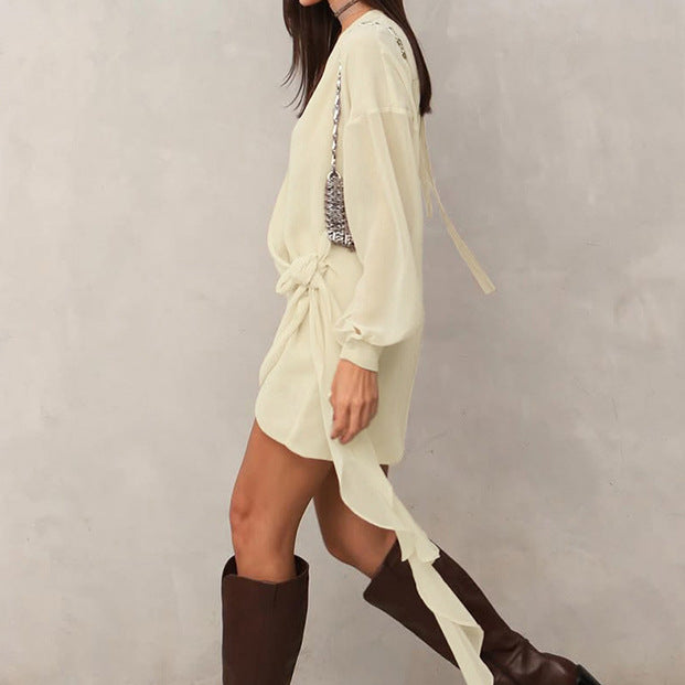 Ribbon short dress by Jobson Store