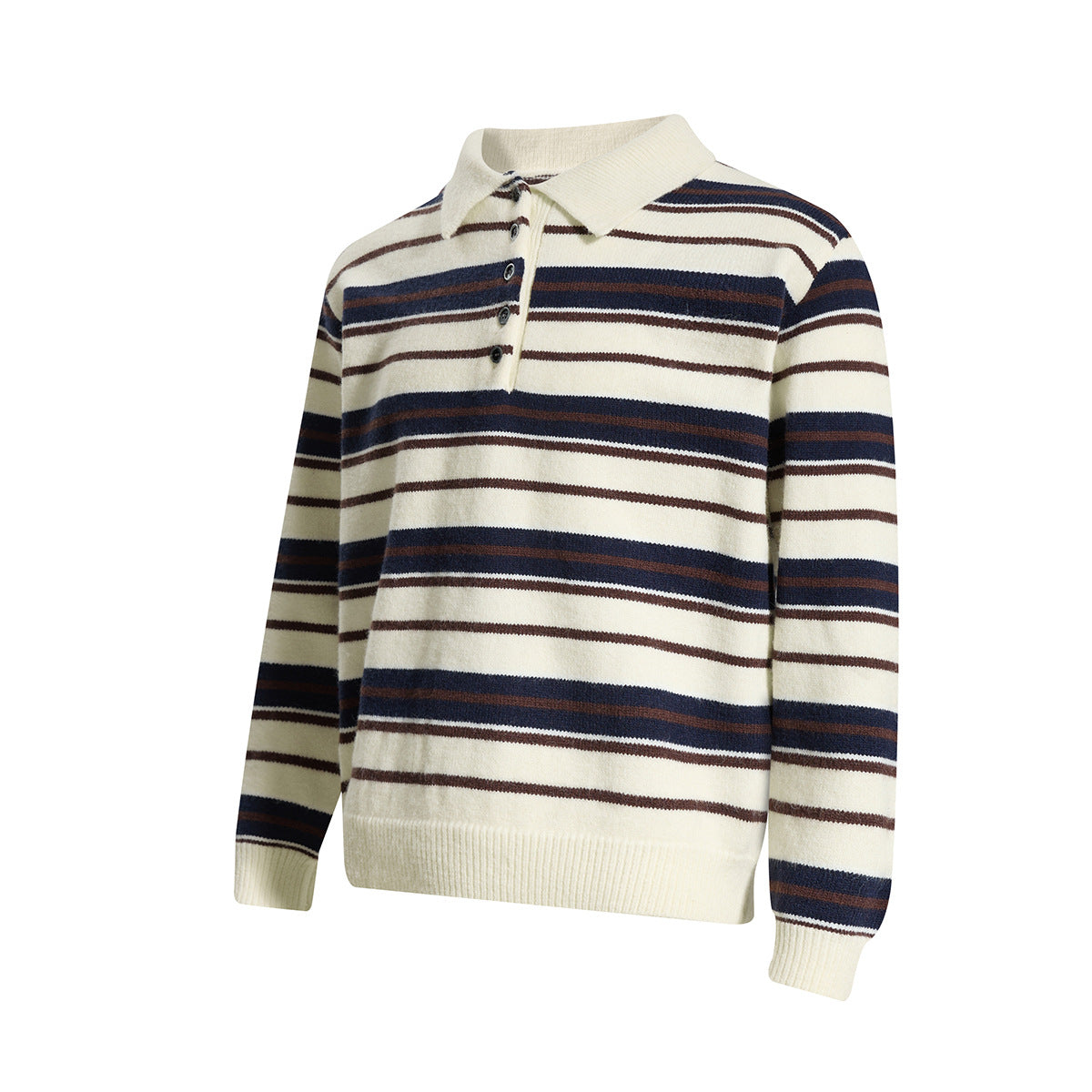 Polo collar sweater men's base shirt