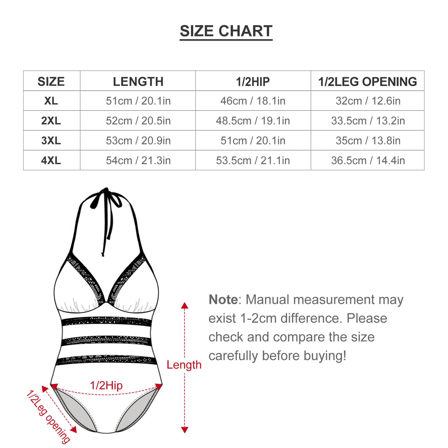 Plus size bikini swimsuit
