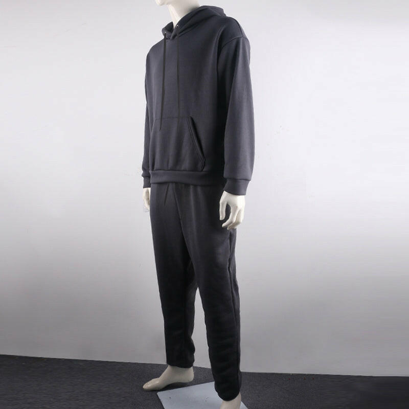 Stylish men's tracksuit in navy blue, perfect for casual wear and athletic activities, offering comfort and durability.