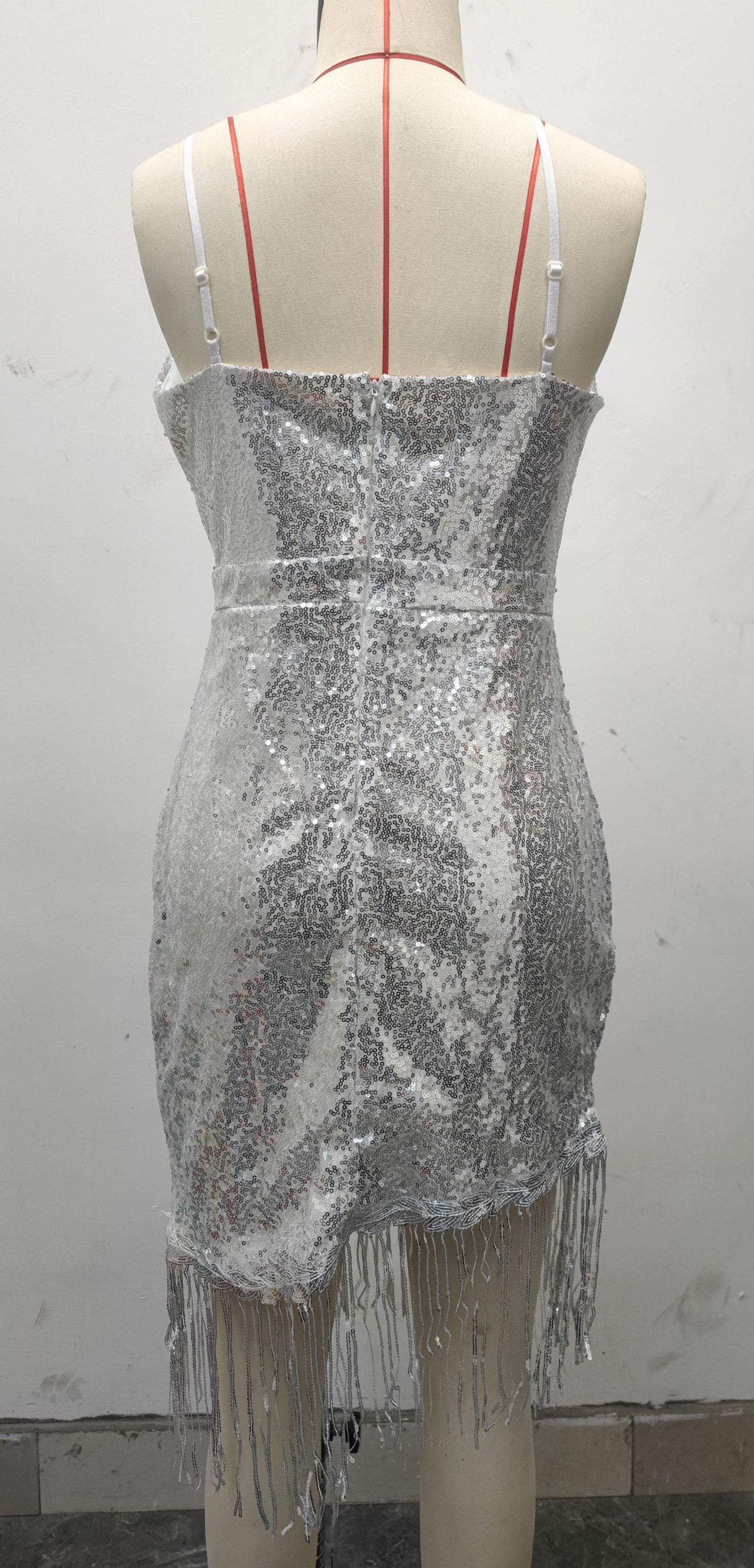 Silver Sling Dress