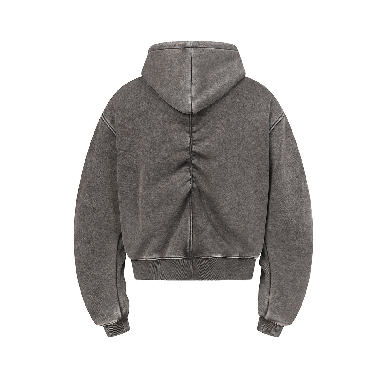 Wash old hooded sweatshirt with velvet