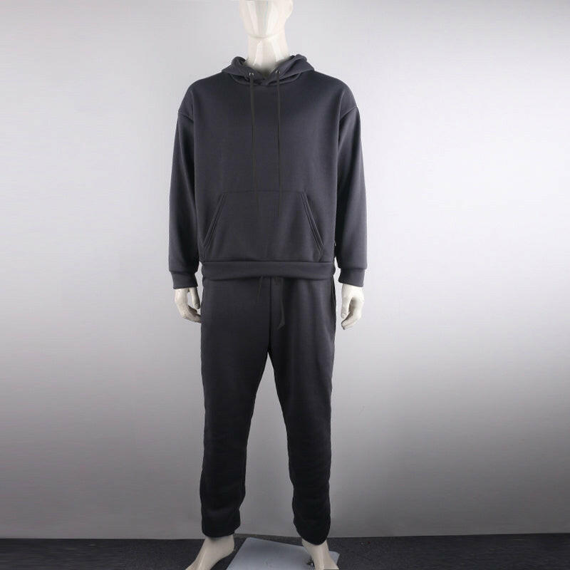 Stylish men's tracksuit in navy blue, perfect for casual wear and athletic activities, offering comfort and durability.