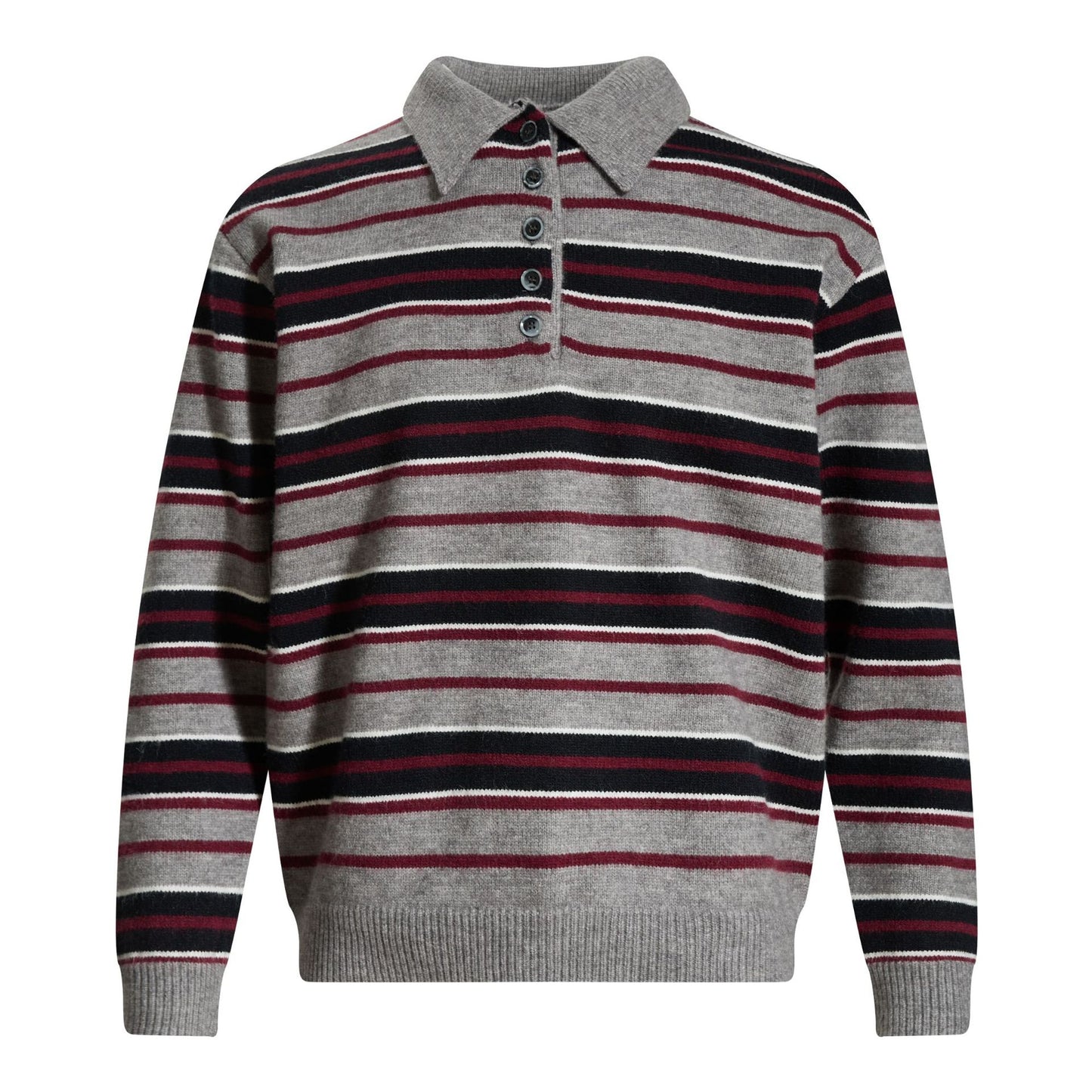 Polo collar sweater men's base shirt