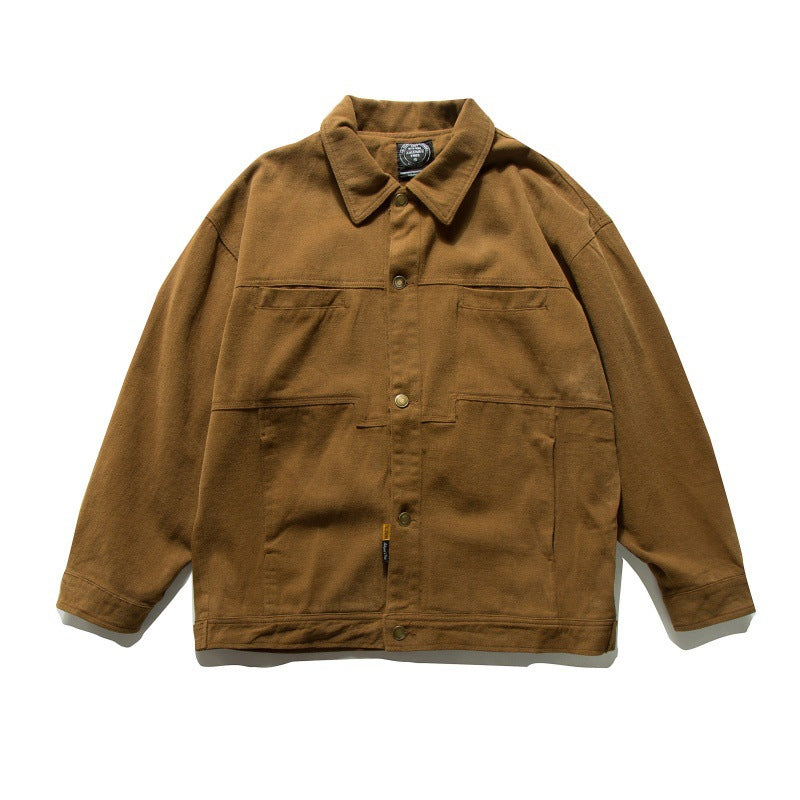 Solid color jacket for men