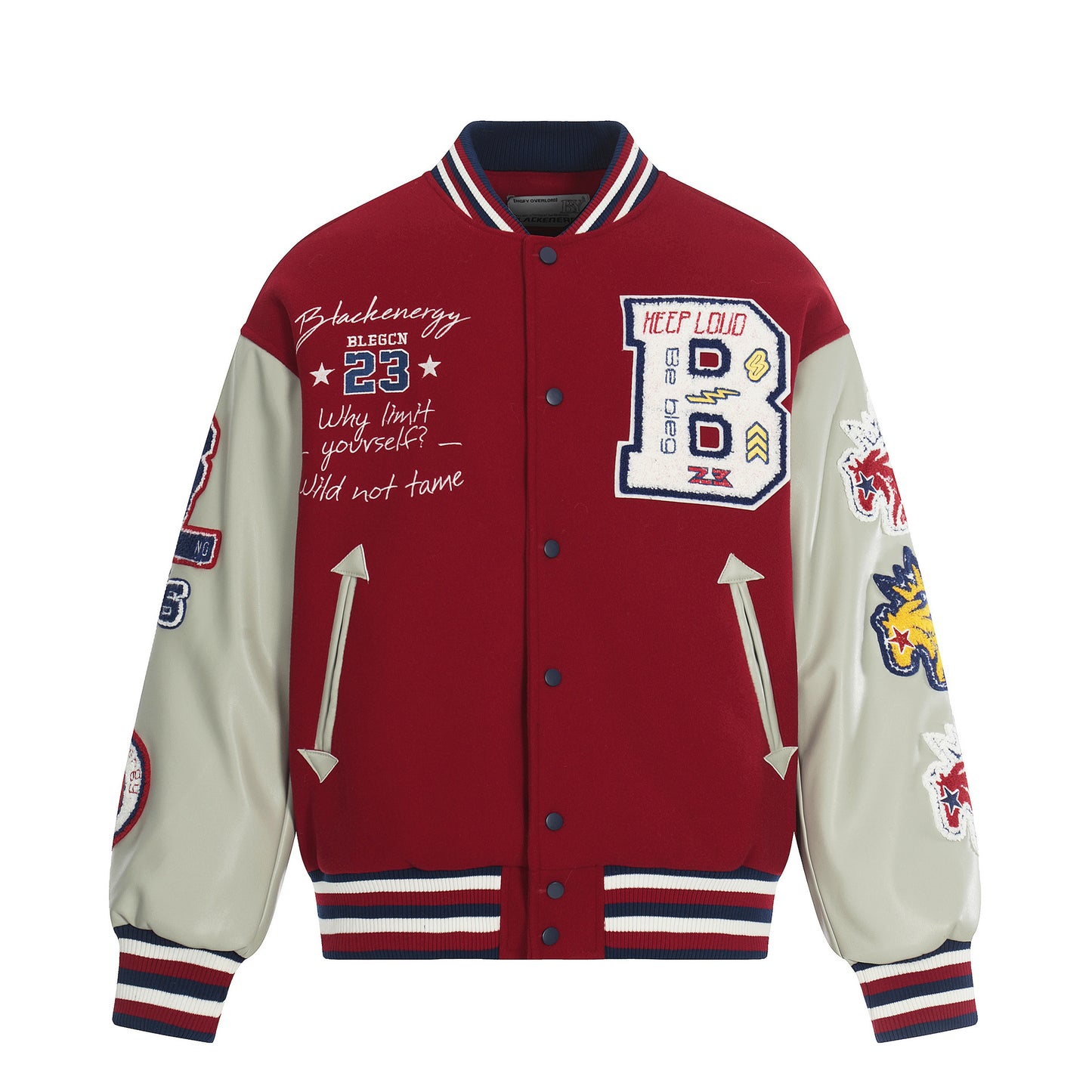Warm clothing cotton baseball jacket heavy-duty embroidery