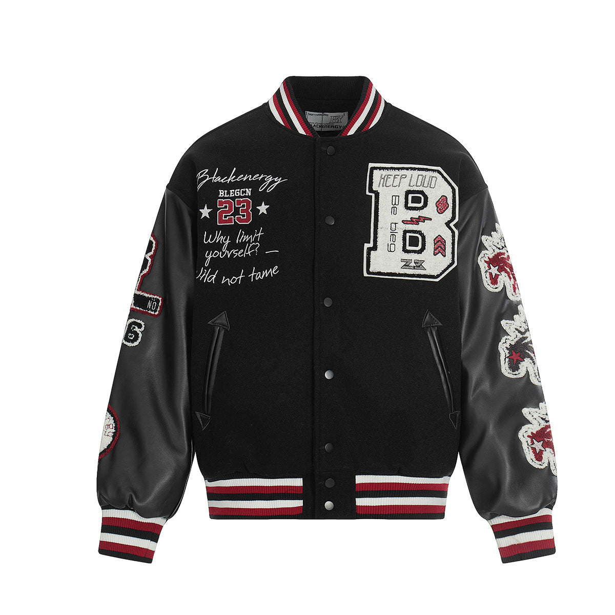 Warm clothing cotton baseball jacket heavy-duty embroidery