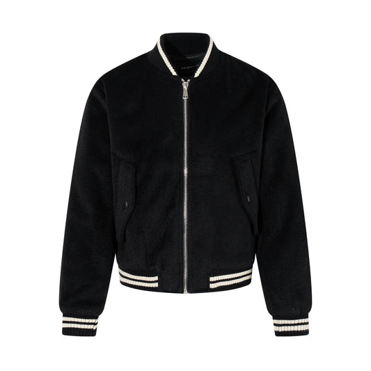 Baseball jacket with cotton jacket