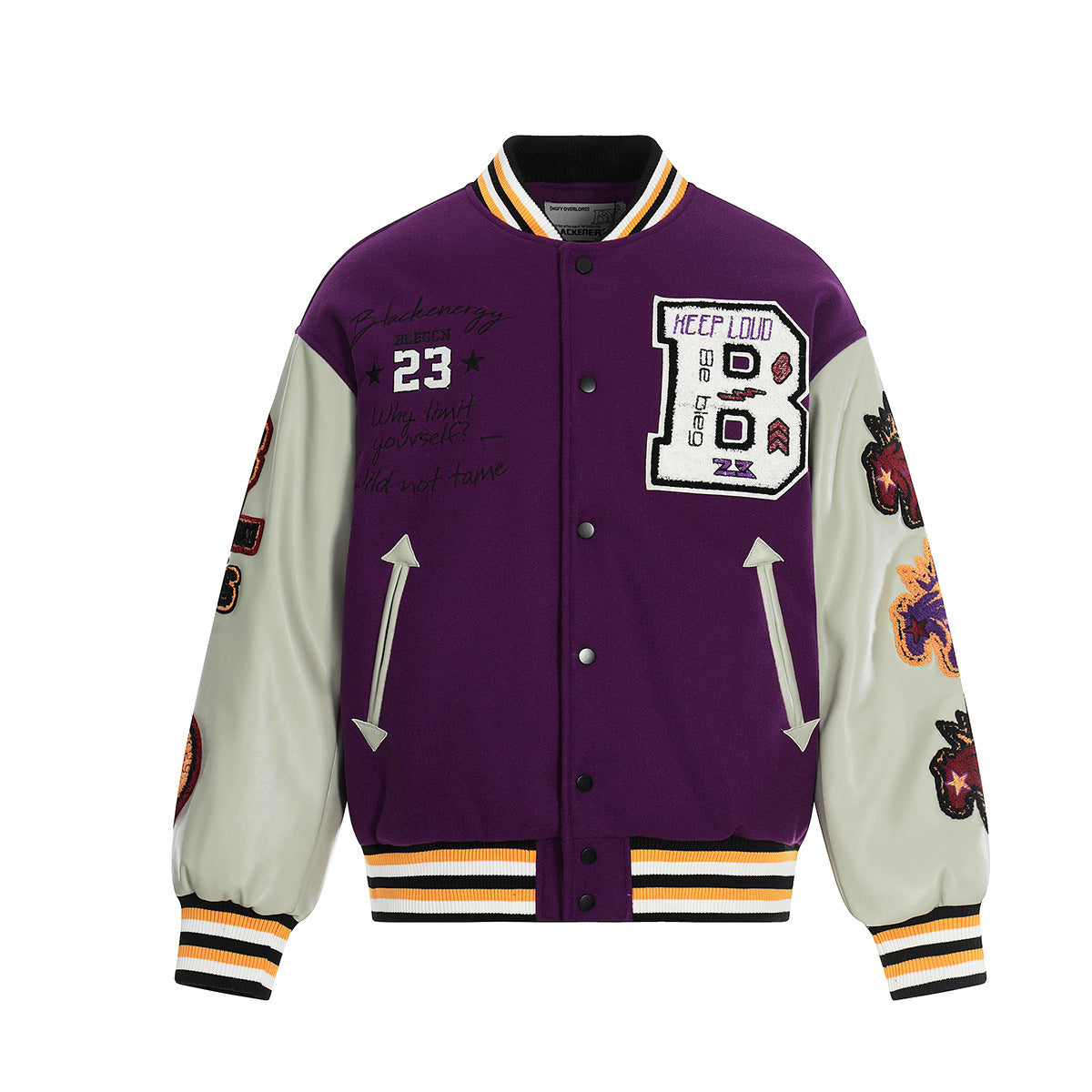 Warm clothing cotton baseball jacket heavy-duty embroidery