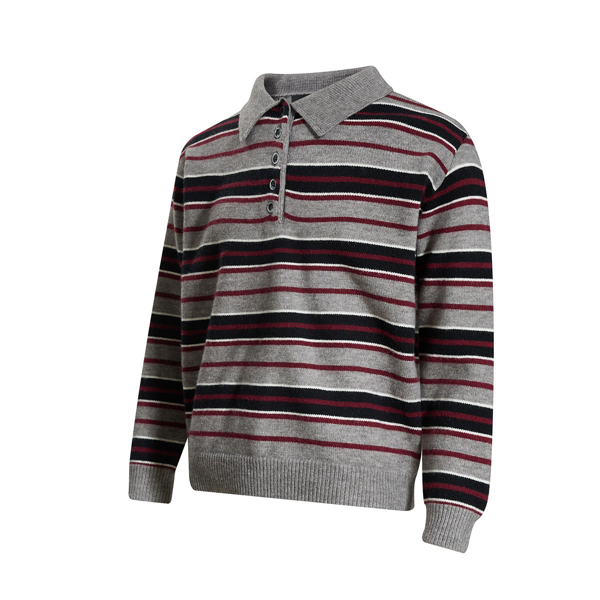 Polo collar sweater men's base shirt