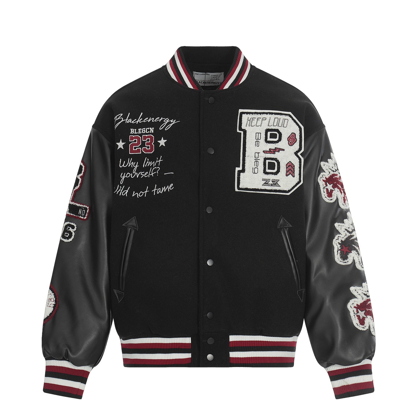 Warm clothing cotton baseball jacket heavy-duty embroidery