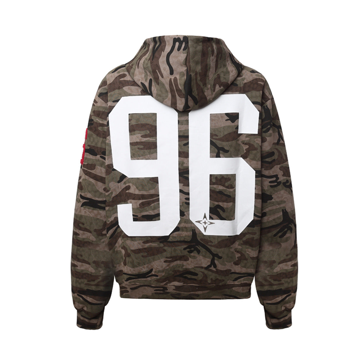 Embroidered cardigan sweatshirt