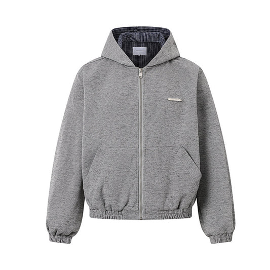 Thick zipper hoodie