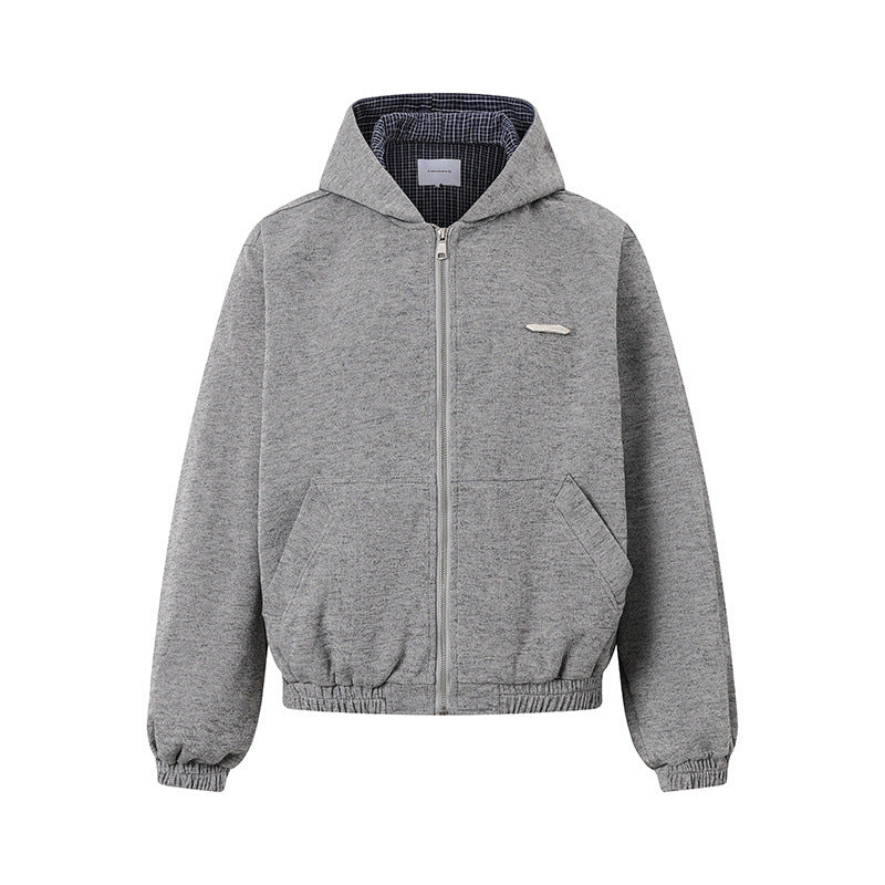 Thick zipper hoodie