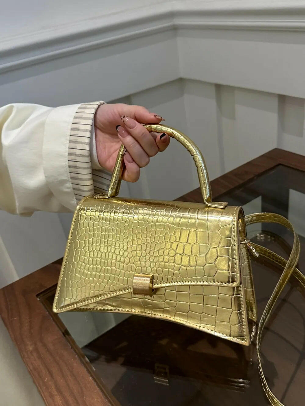 Elegant leather handbags and body shapers designed to enhance style and comfort for everyday use