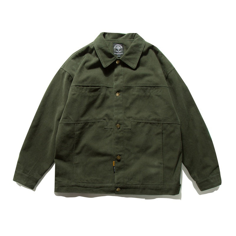 Solid color jacket for men