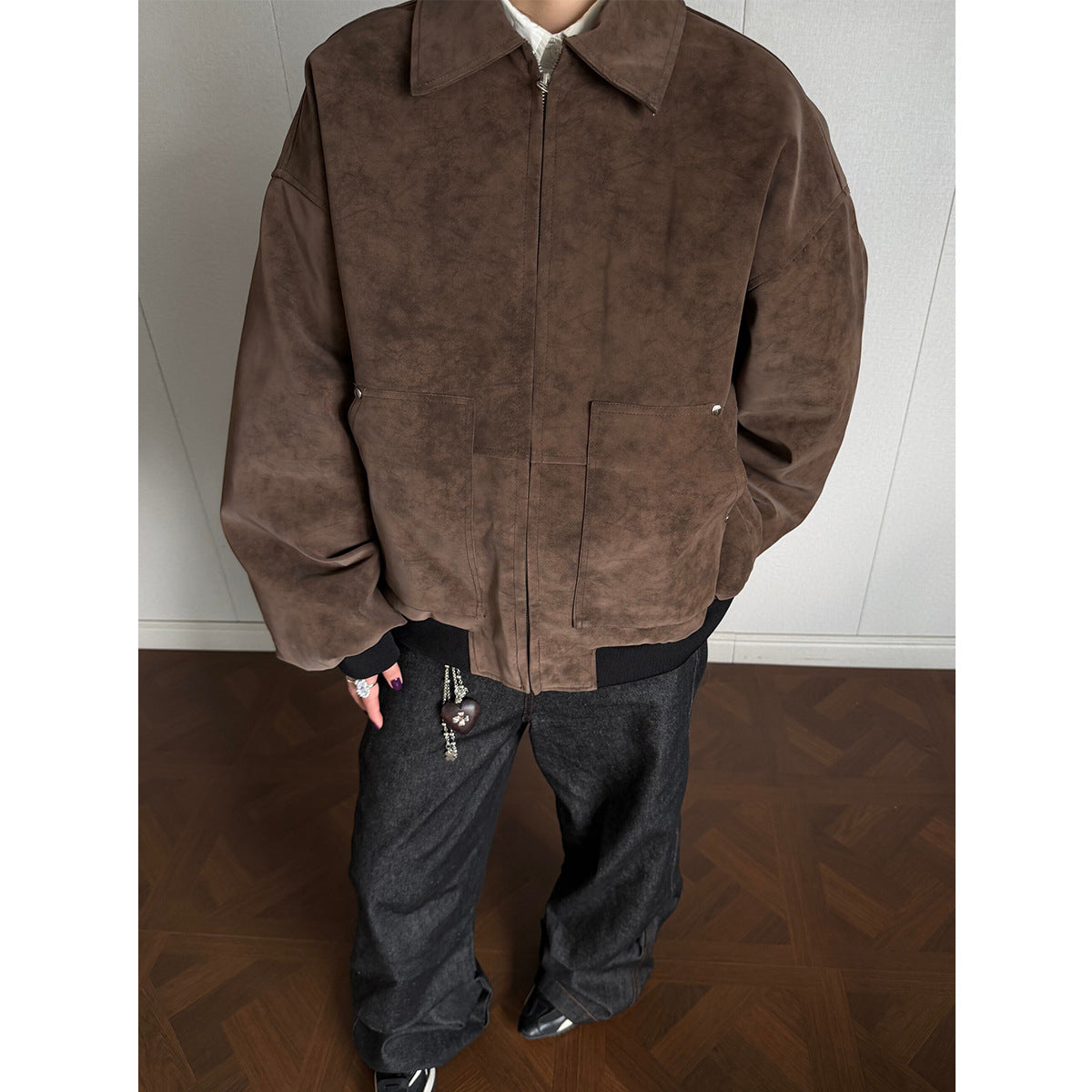 Leather jacket workwear cotton jacket