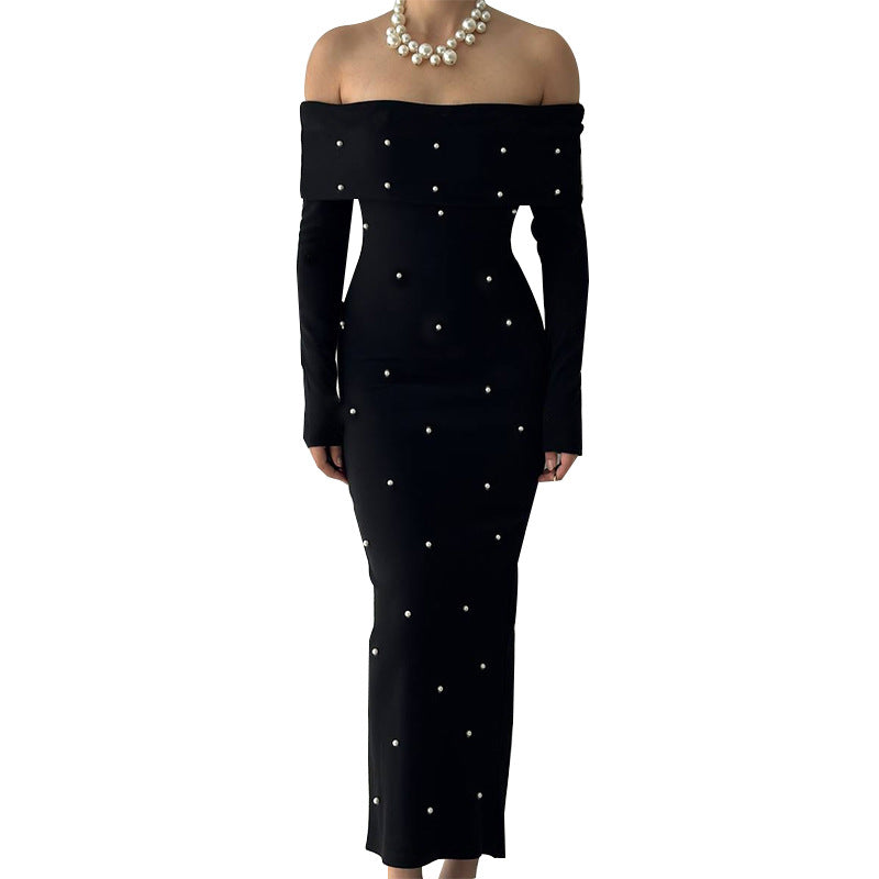 Dingzhu One Shoulder Slimming Evening Dress