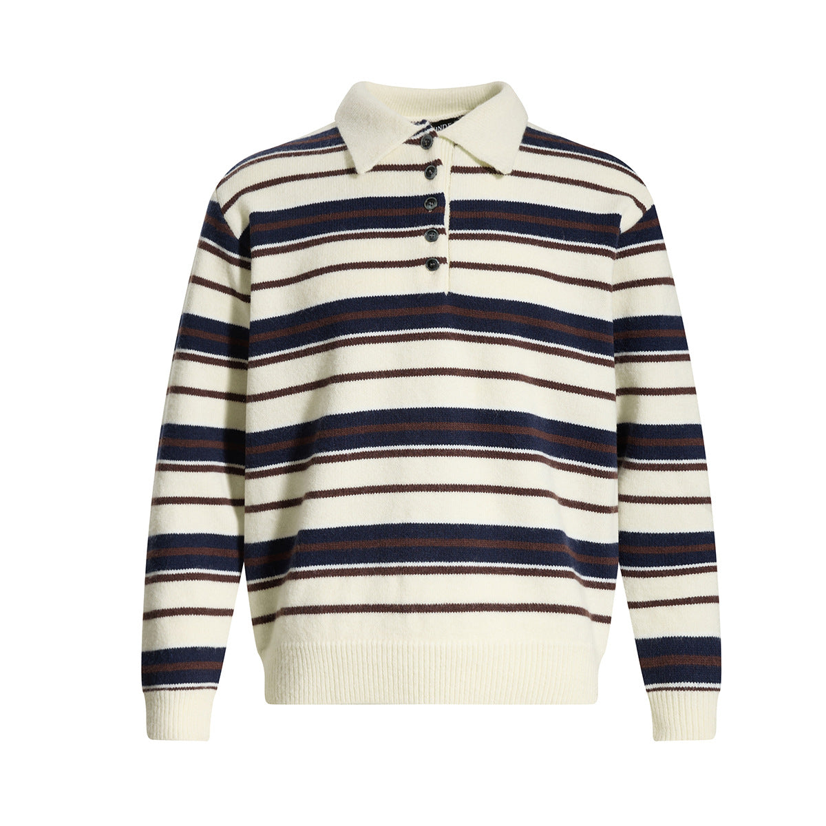 Polo collar sweater men's base shirt