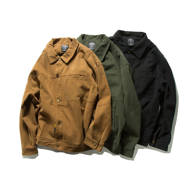 Solid color jacket for men