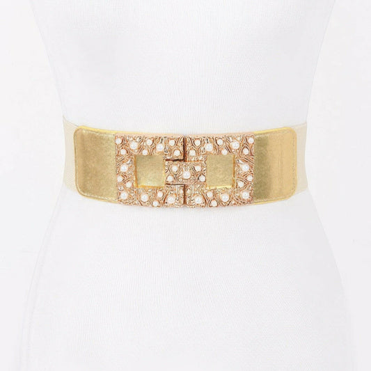 Elastic belt designed for comfortable fit and adjustable support in formal and casual wear
