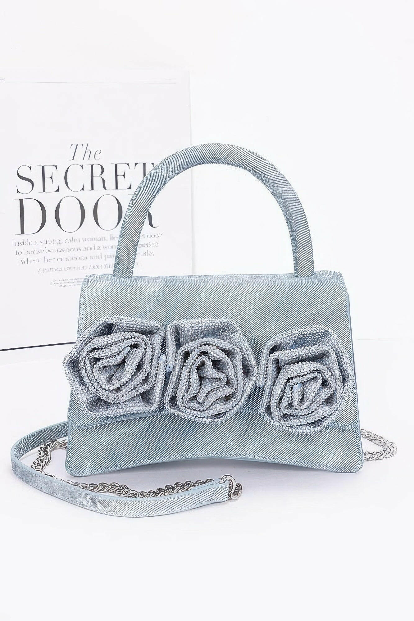 Elegant flower bag showcasing exquisite floral designs, perfect for enhancing your style and making a lasting impression