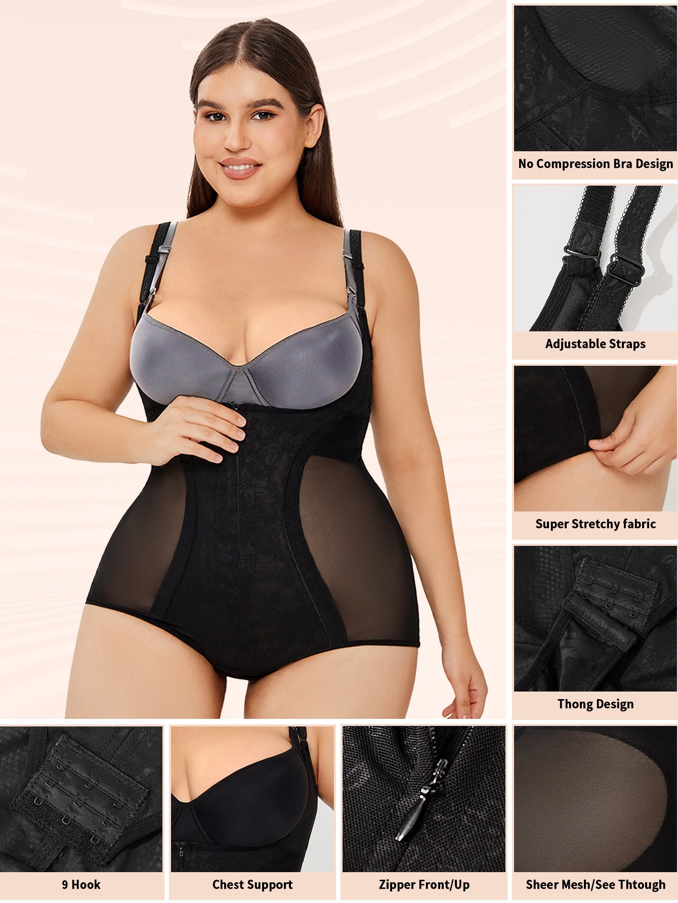 Sleek shapewear enhancing silhouette for a flawless and confident look